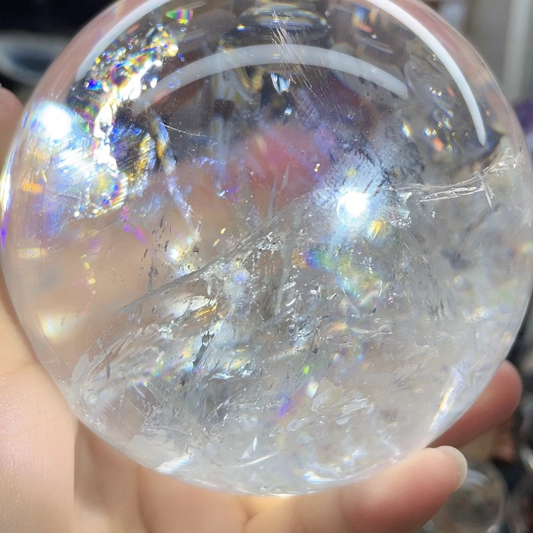 珠宝半成品未镶嵌水晶爆彩白水晶97