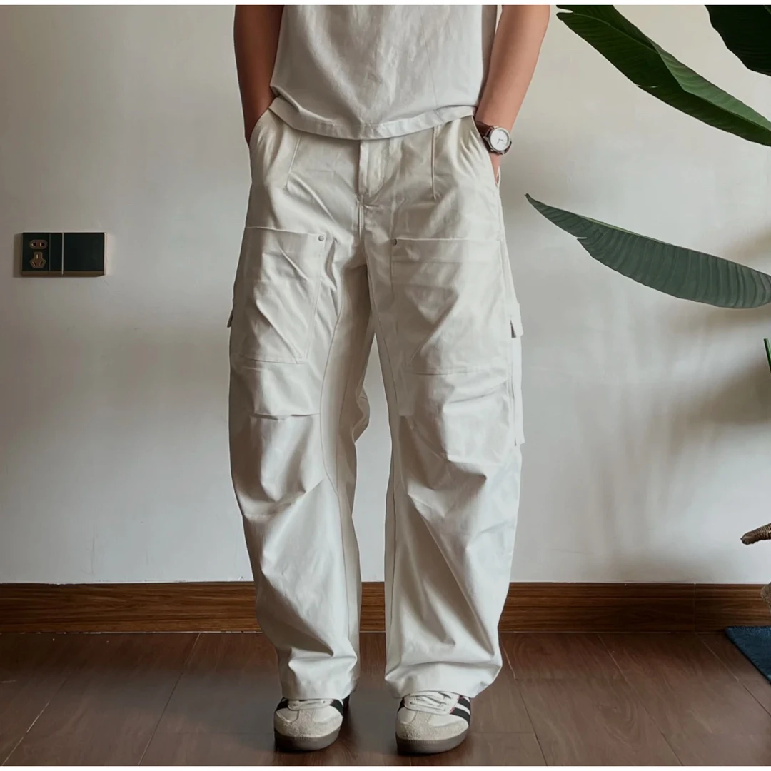 A10#顶顶的质感弯刀多口袋伞兵裤线下3张！