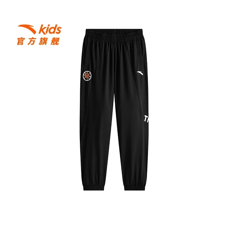 安踏儿童25秋季新款针织运动长裤男大童青少年运动裤352521701-ZB