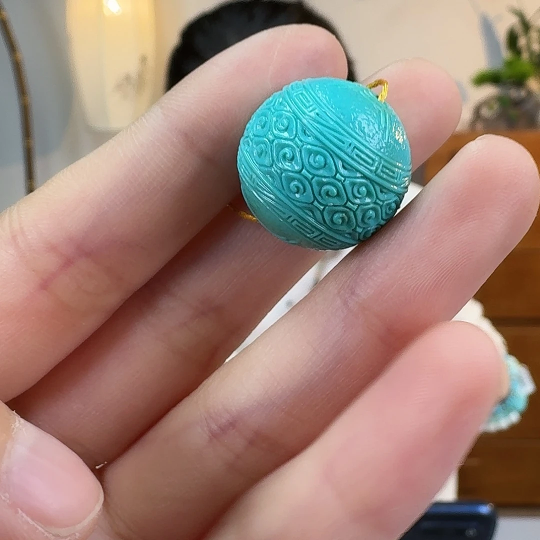 绿松石未镶嵌挂件