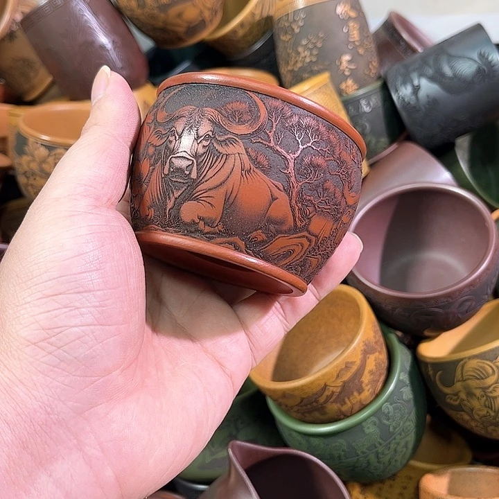 茶杯紫砂全手工紫砂主人杯