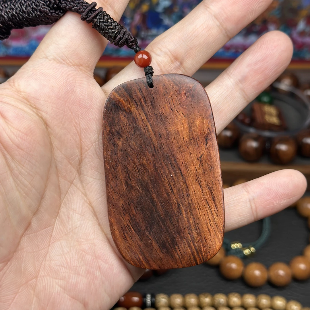 2海南黄花梨无事牌吊坠