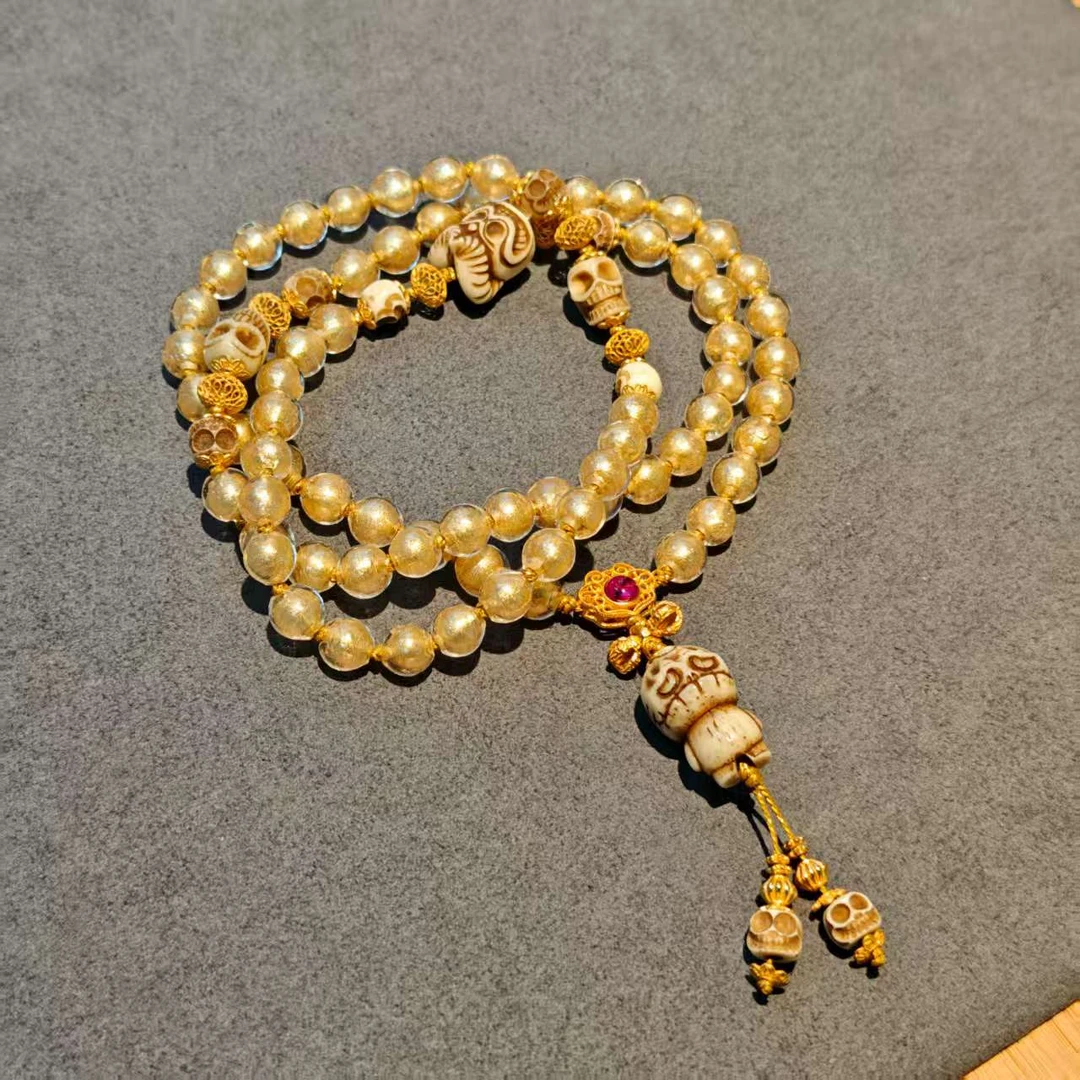 非金属布艺吊坠 【美萍藏传】鬼王招财琉璃多圈