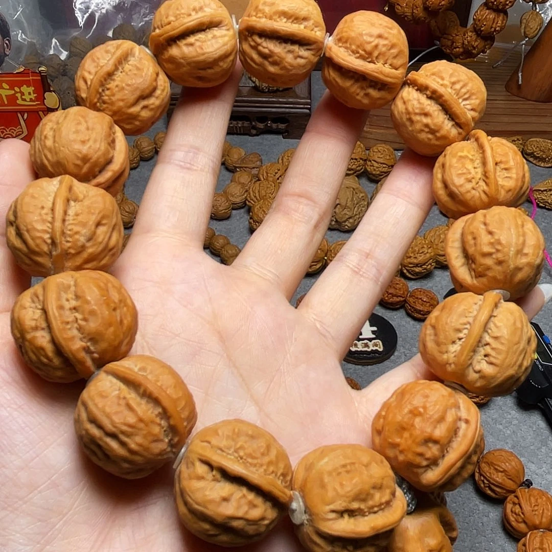 核桃一道筋白茬方框手持