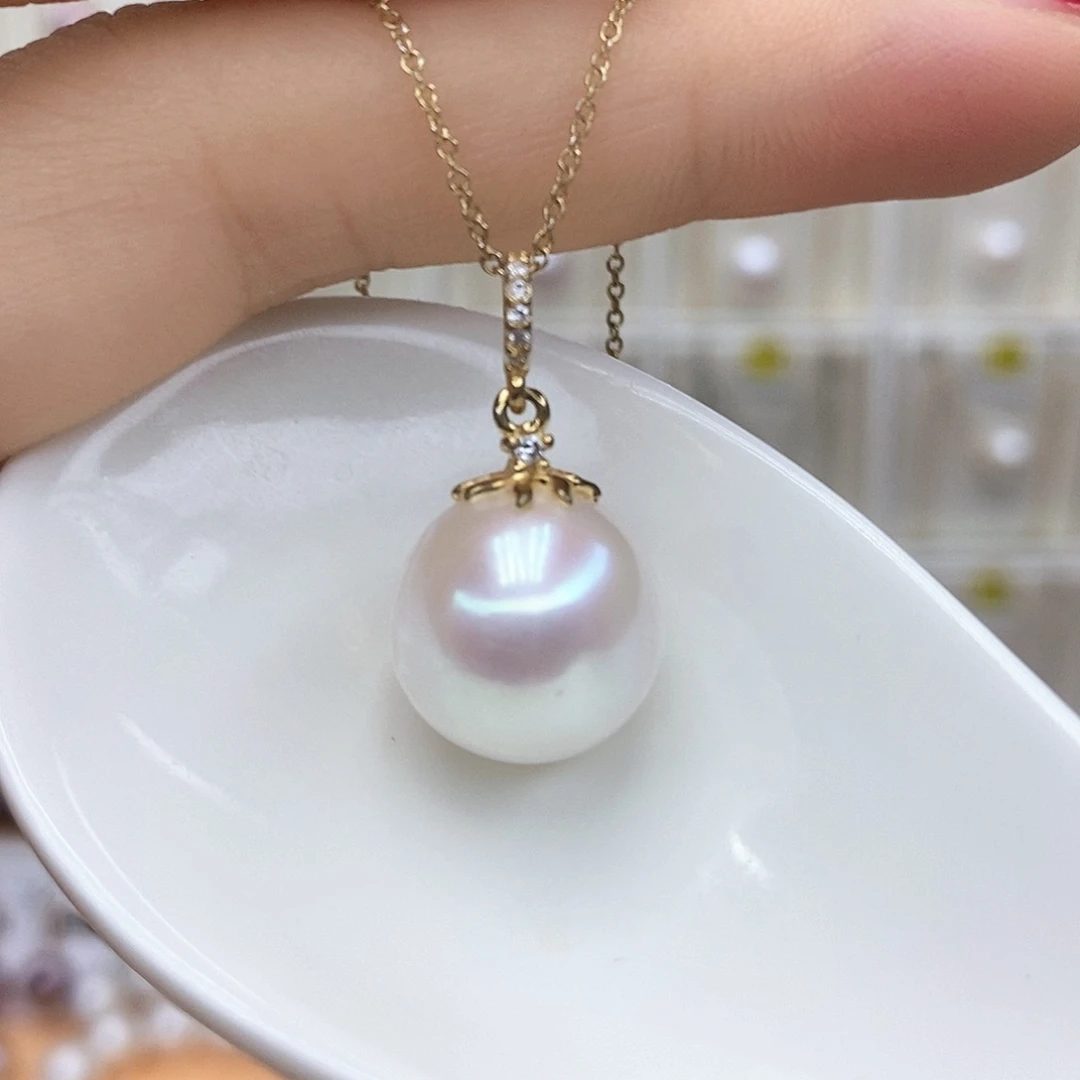 项链淡水珍珠合金
