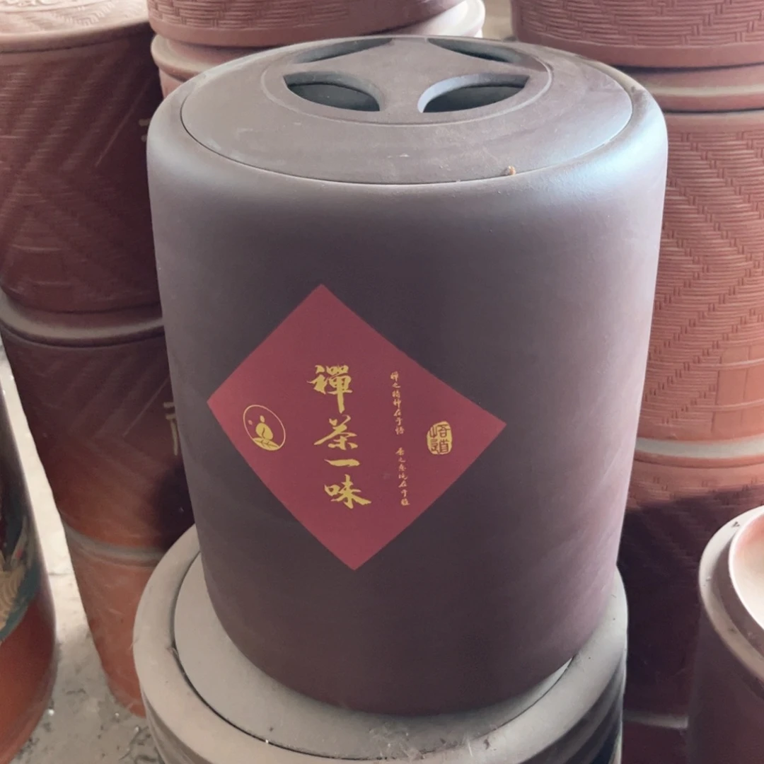 紫砂茶叶罐12 饼茶叶罐