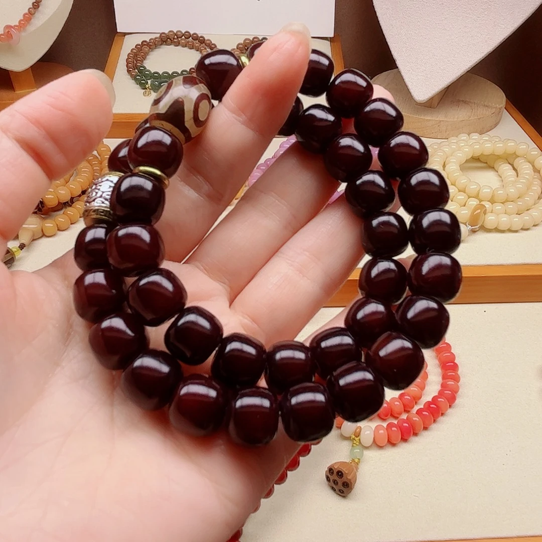 吊坠白玉菩提糖心双圈