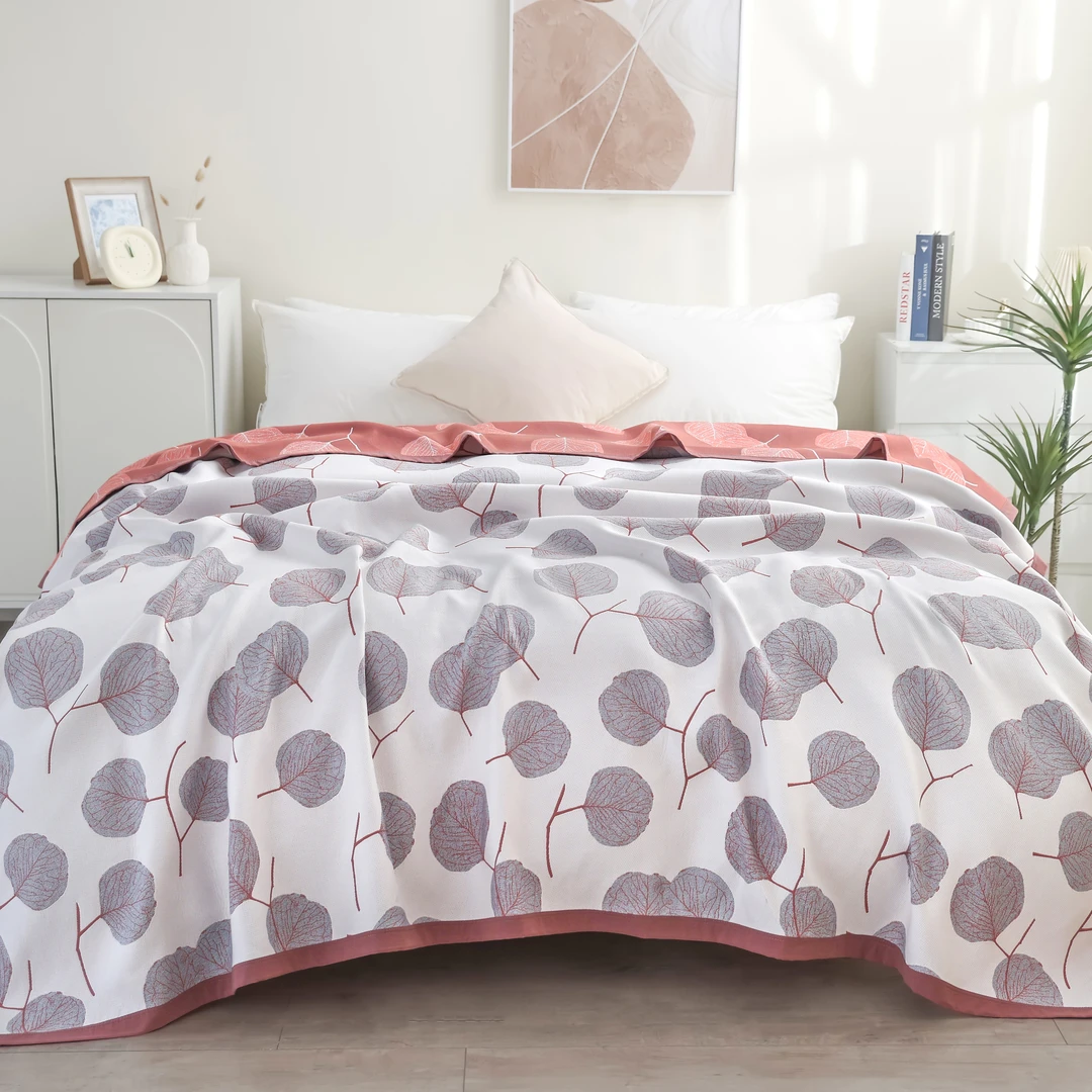 【尤加利叶-白-】多功能轻奢高端床盖