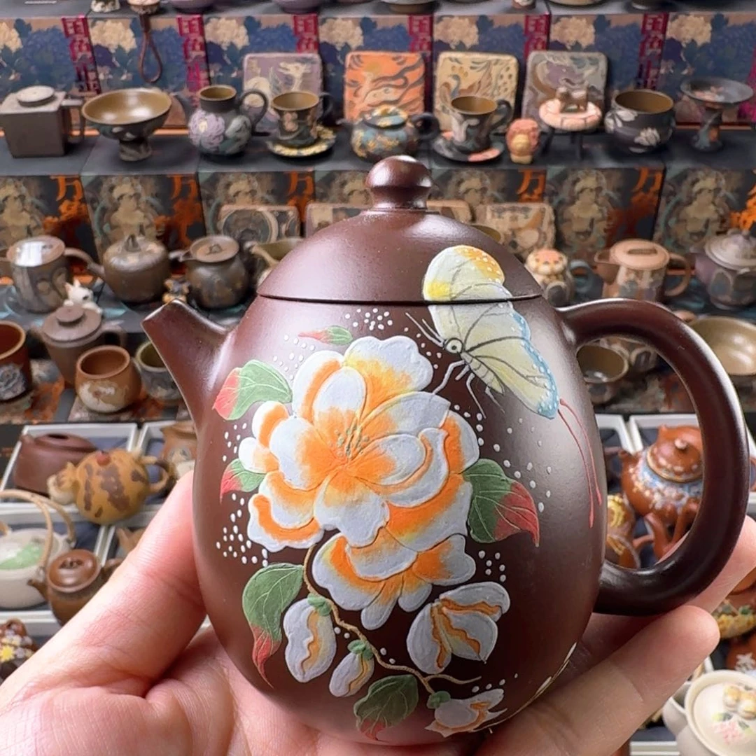 茶壶紫砂250ml原矿精工半手