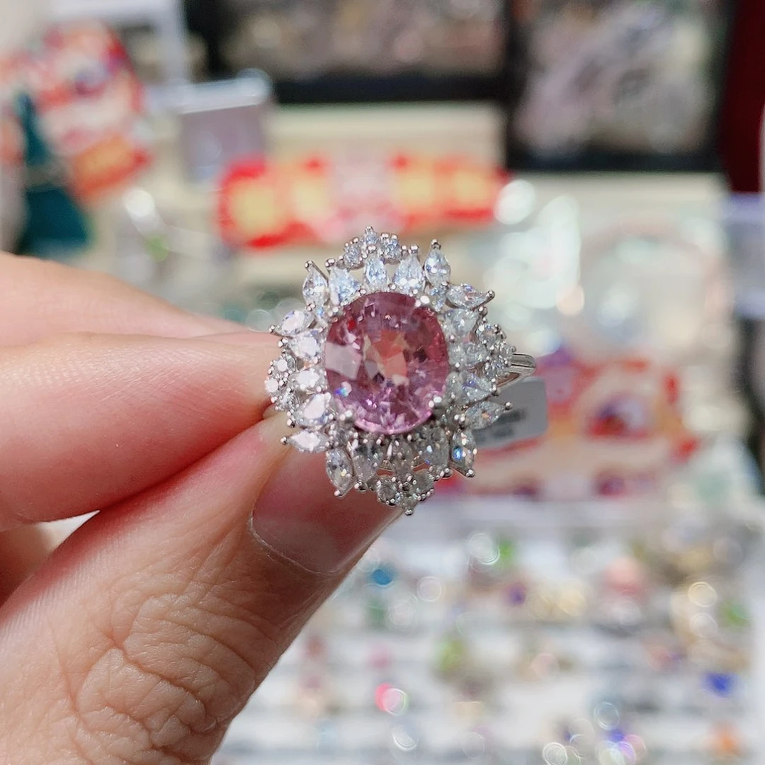 碧玺戒指戒指银S925镶嵌