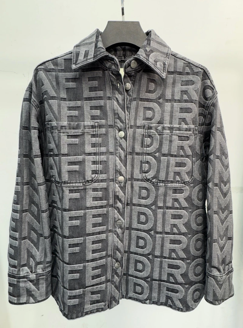 全新未使用 FENDI/芬迪 42码/Logo提花牛仔/工价16800