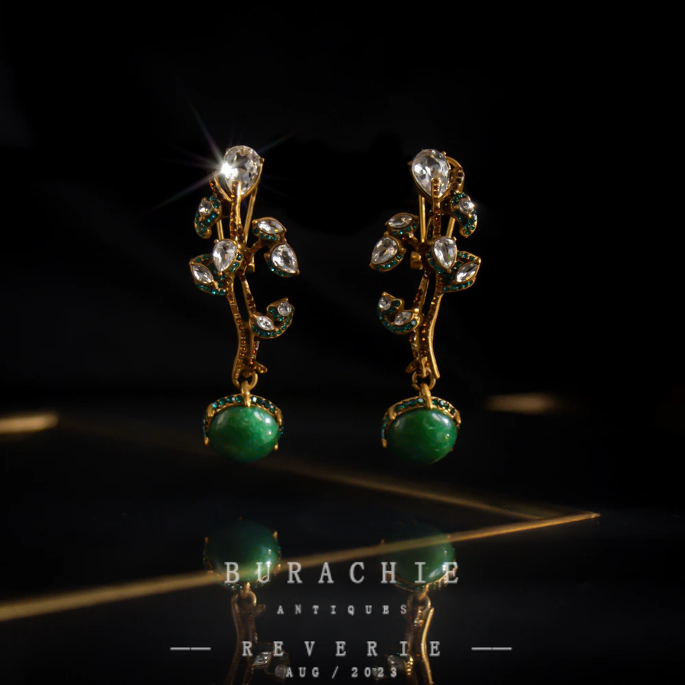 铜合金仿水晶耳饰 【5431】周年珍藏英｜经典原标克拉款CrownFrett