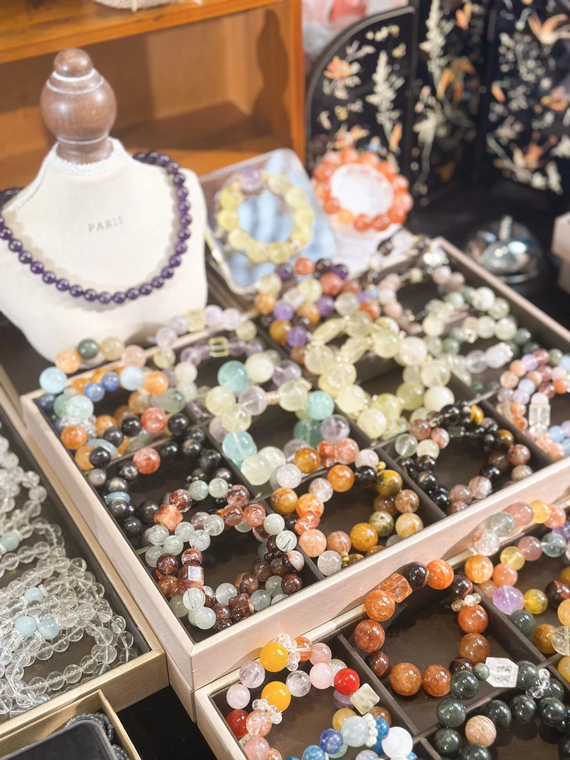 天然水晶综合过款链接【杰西西crystal水晶】黄水晶紫水晶黑金超七