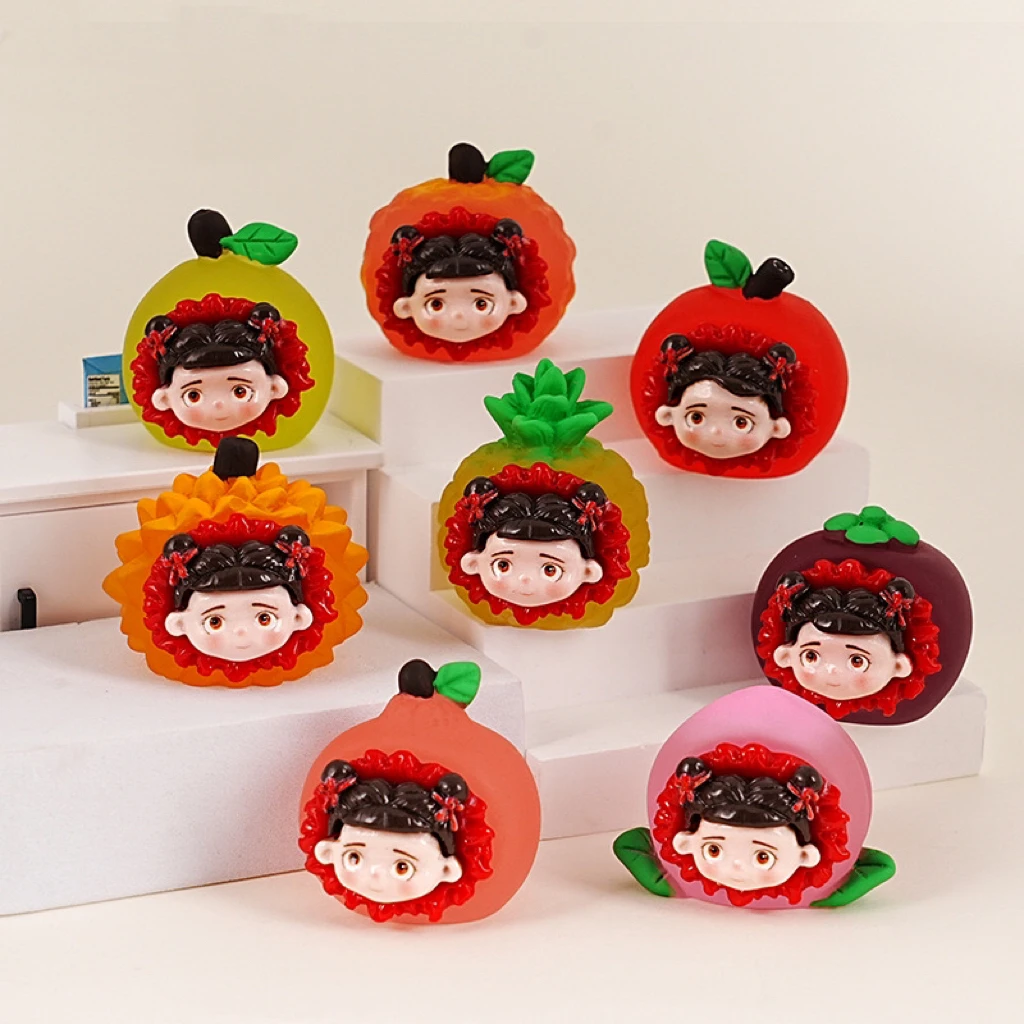 【直播拆】【对对碰】水果哪吒 手工diy可爱摆件 默认微瑕网红创意