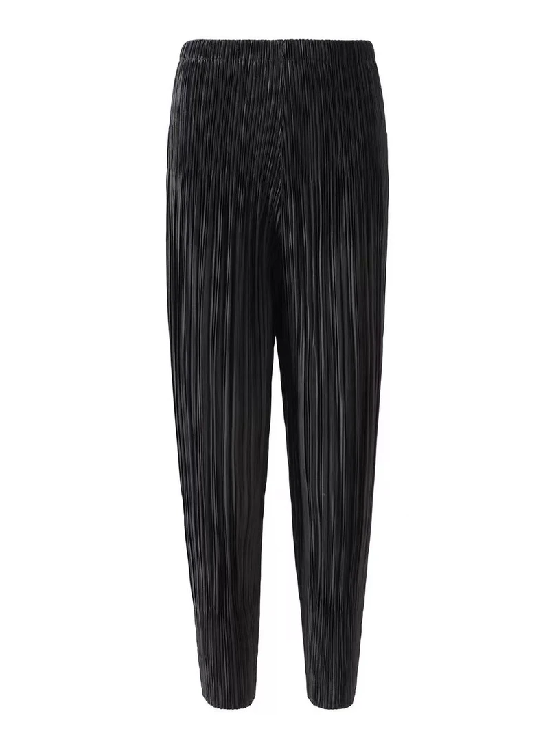 萝卜裤【9699】薄款百搭夏季三宅褶皱垂感