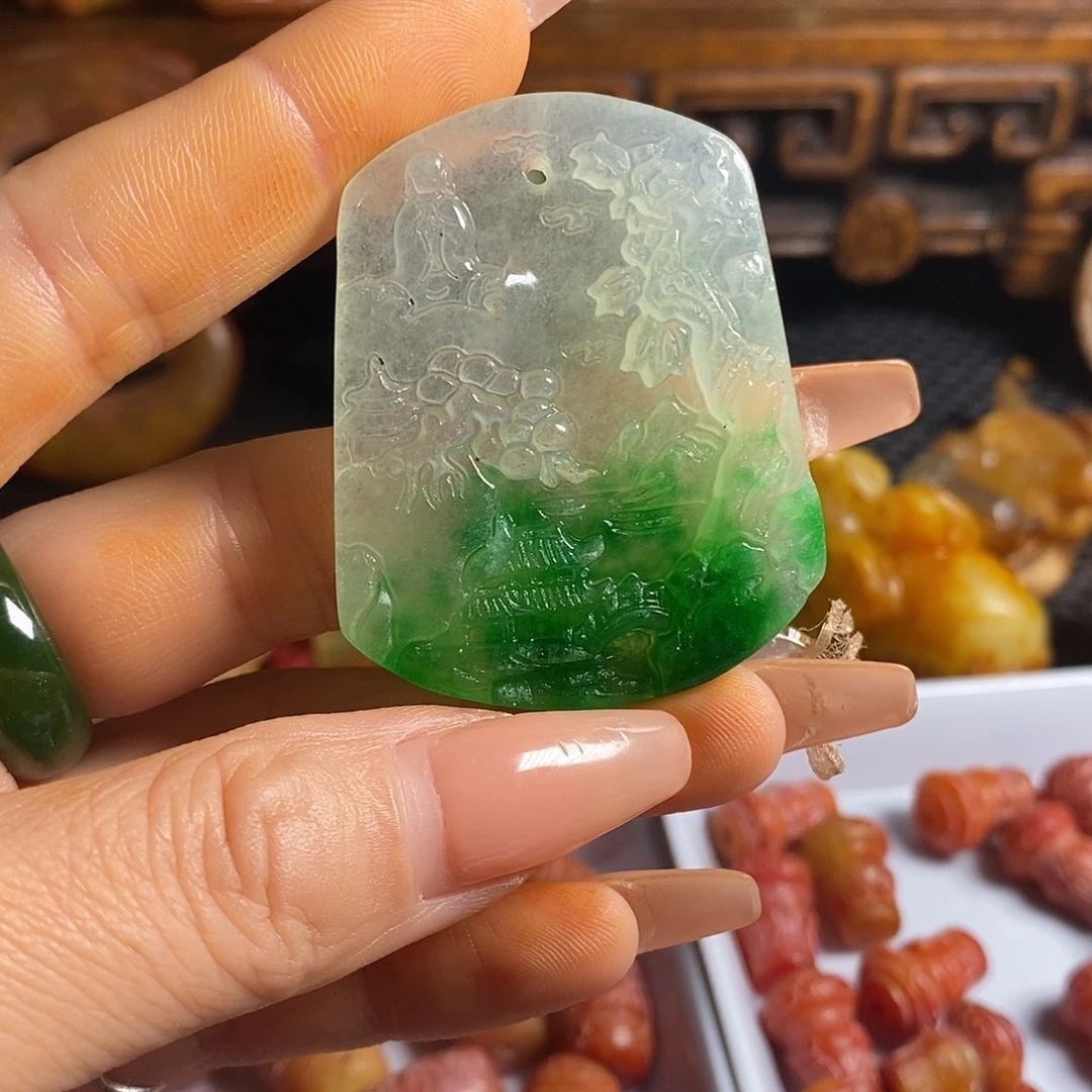 岫岩老玉（透闪石质玉）未镶嵌挂件