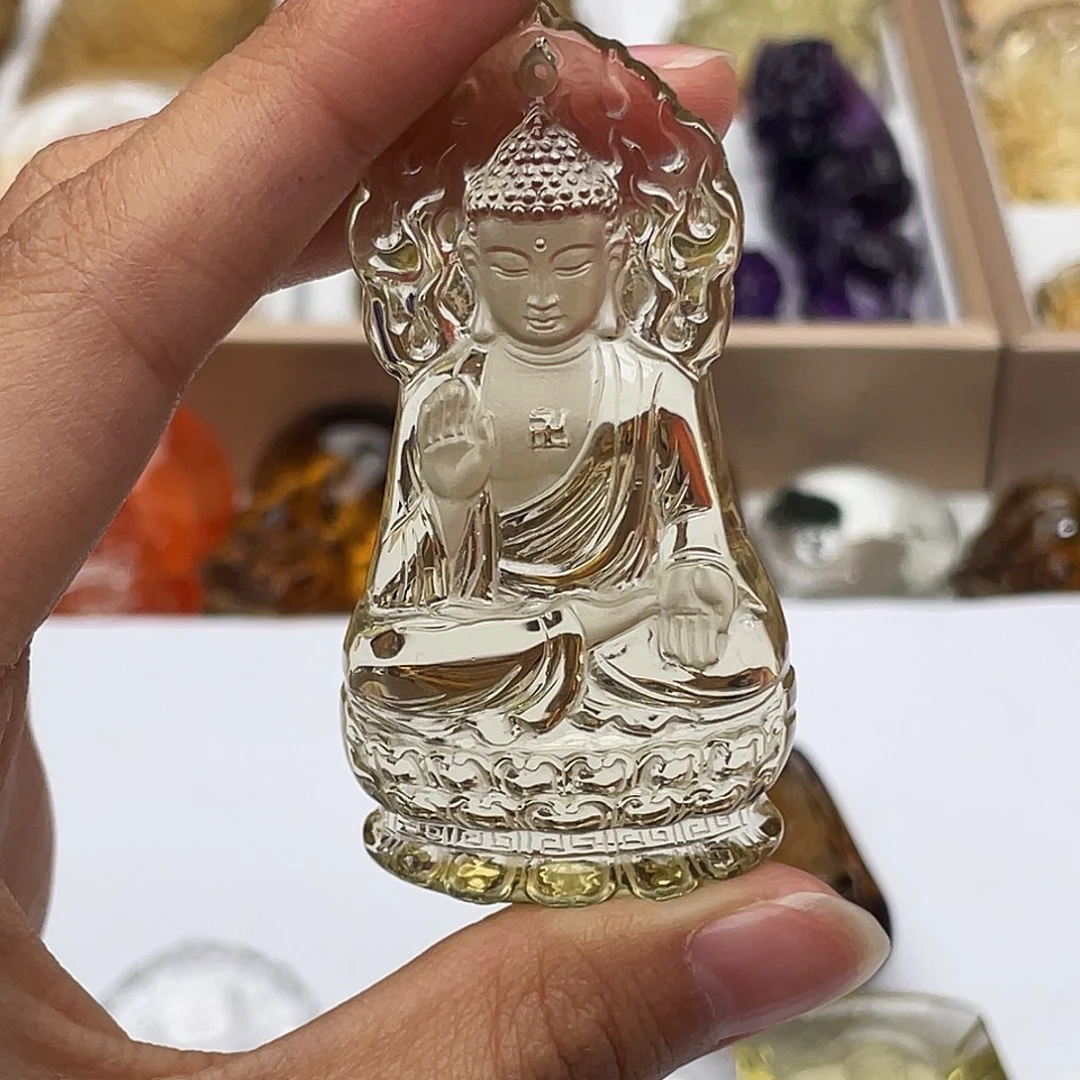 小***噗水晶颈饰未镶嵌定制吊坠