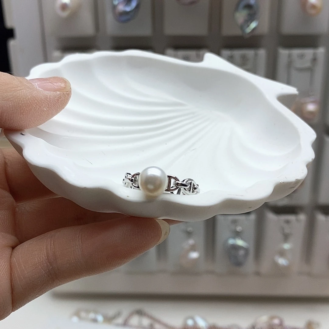 颈饰合金淡水珍珠