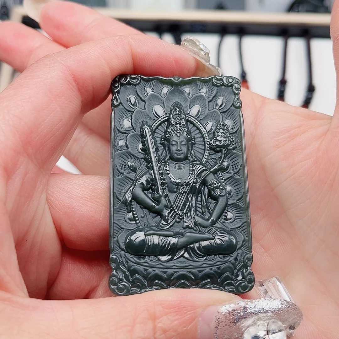 和田玉（青玉）挂件未镶嵌轻**风