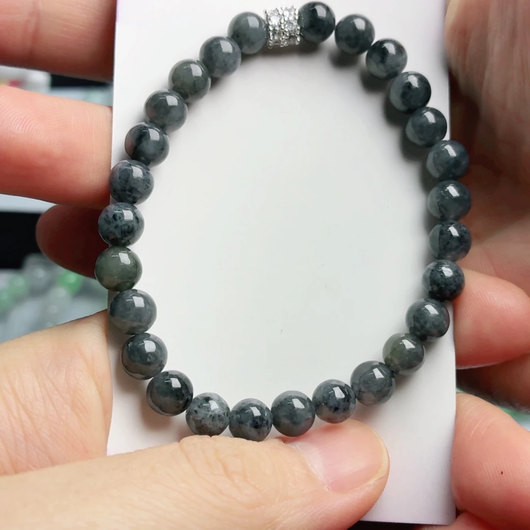 翡翠未镶嵌手链珠串