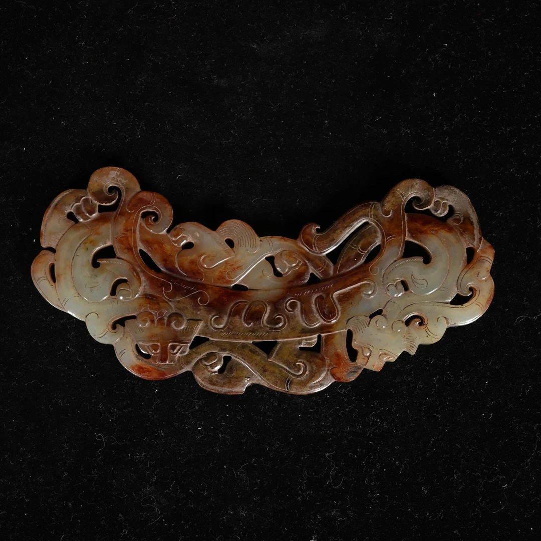 明代片雕双龙纹镂空佩/WCF.20712/集萃斋