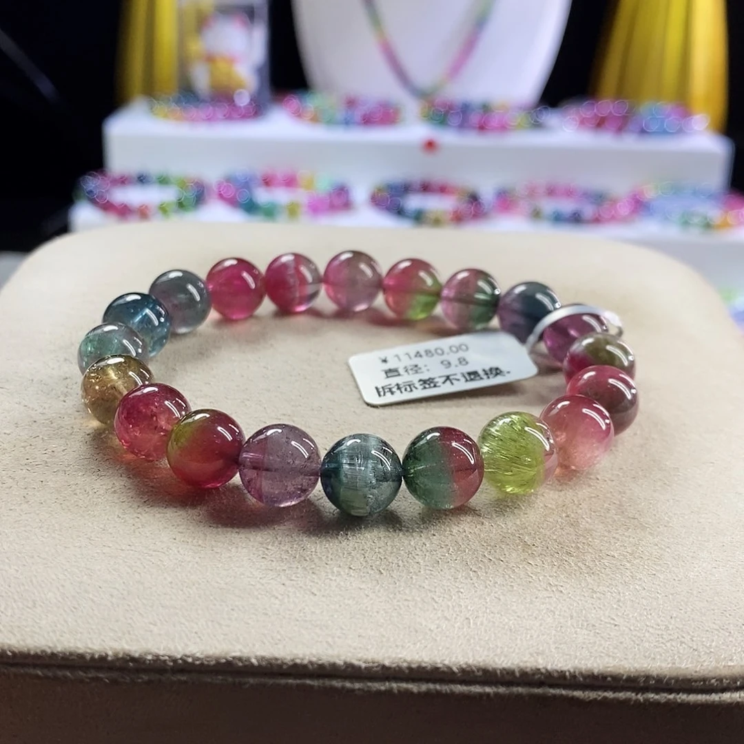 未镶嵌手链碧玺西瓜