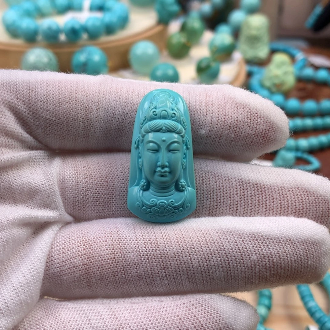 绿松石未镶嵌珠宝奇石16.1mm