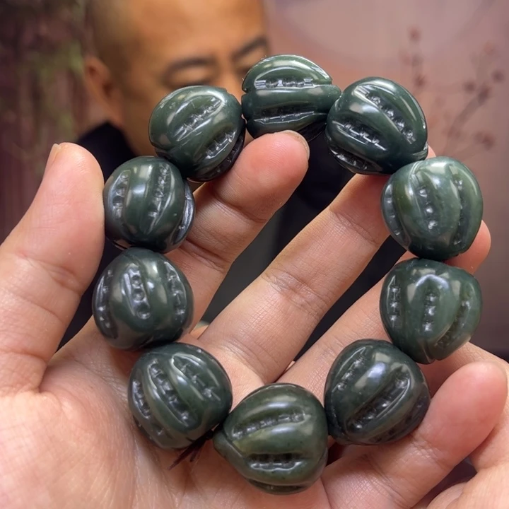 和田玉未镶嵌手链