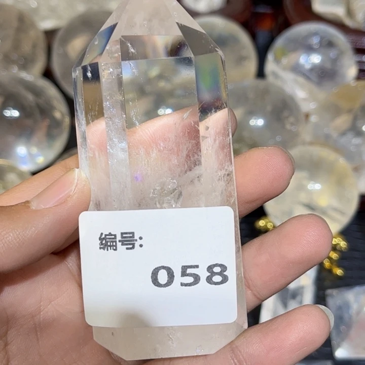 水晶摆件未镶嵌六棱柱