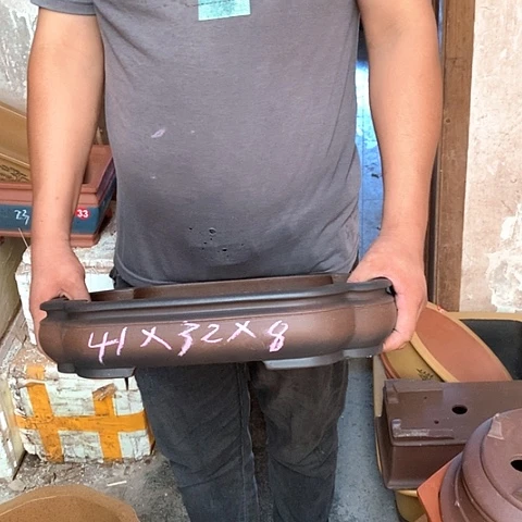 紫砂花盆手工艺品