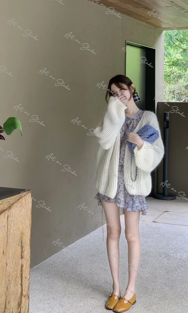 紫藤丝感纯欲慵懒长短款超美定染色巨显白仙女必备连衣裙w1748l2