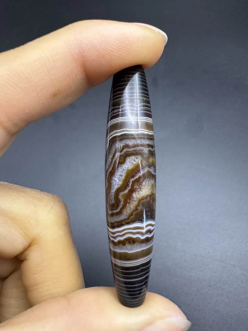 三眼象形水晶玛瑙尺寸60*13