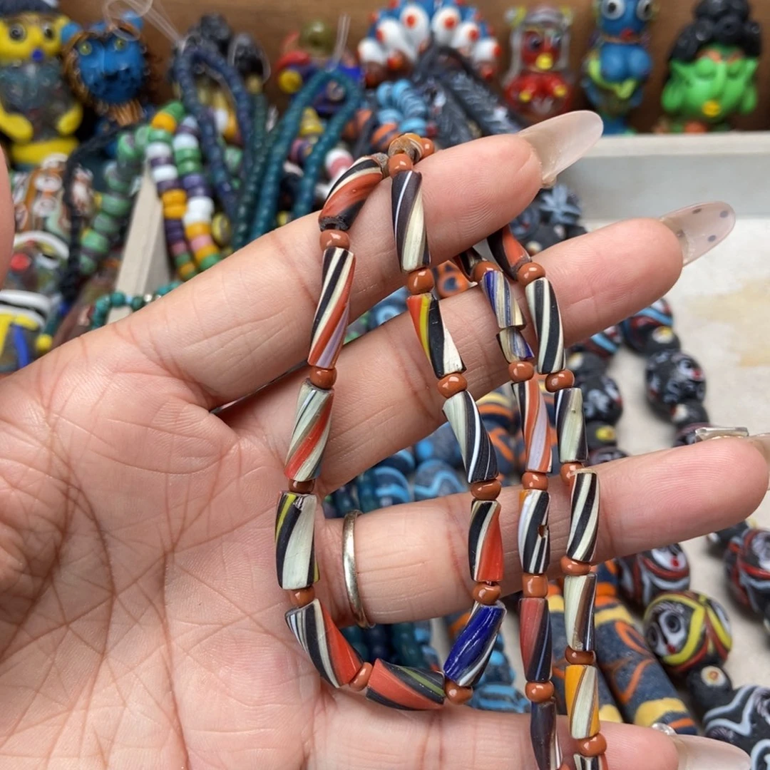 颈饰琉璃印度尼西亚高古琉璃