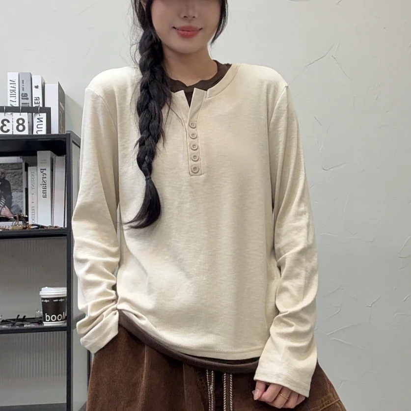 8080新款宽松休闲百搭拼接卫衣