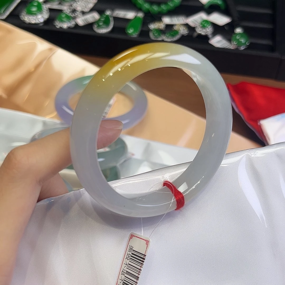 翡翠手镯未镶嵌陈逍翡翠纯天然缅甸A货翡翠2