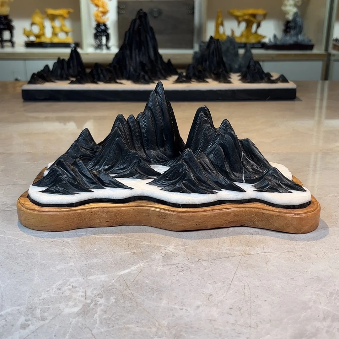 我***哥石材灵璧石手工雕刻奇石摆件