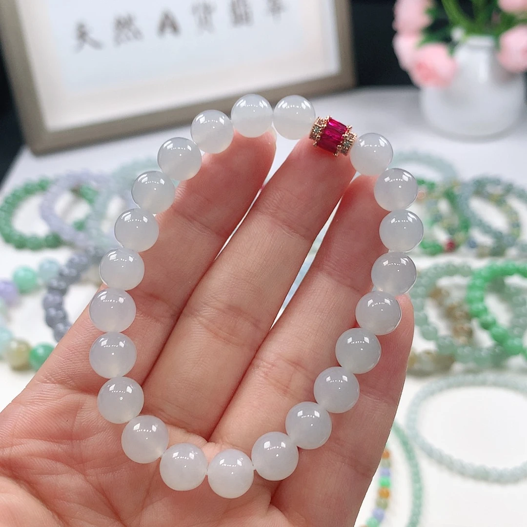 翡翠未镶嵌手链手链8.4mm