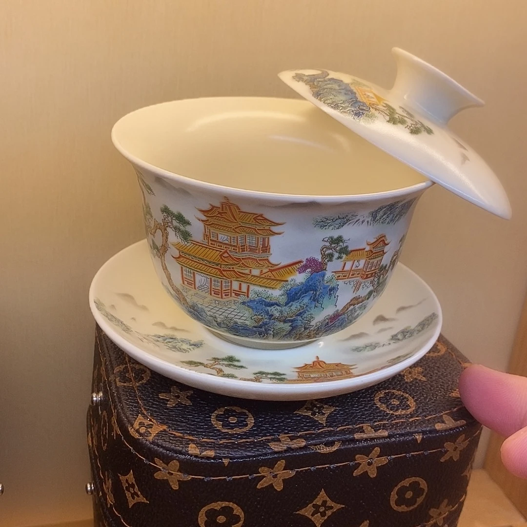 盖碗里的水煮开后
