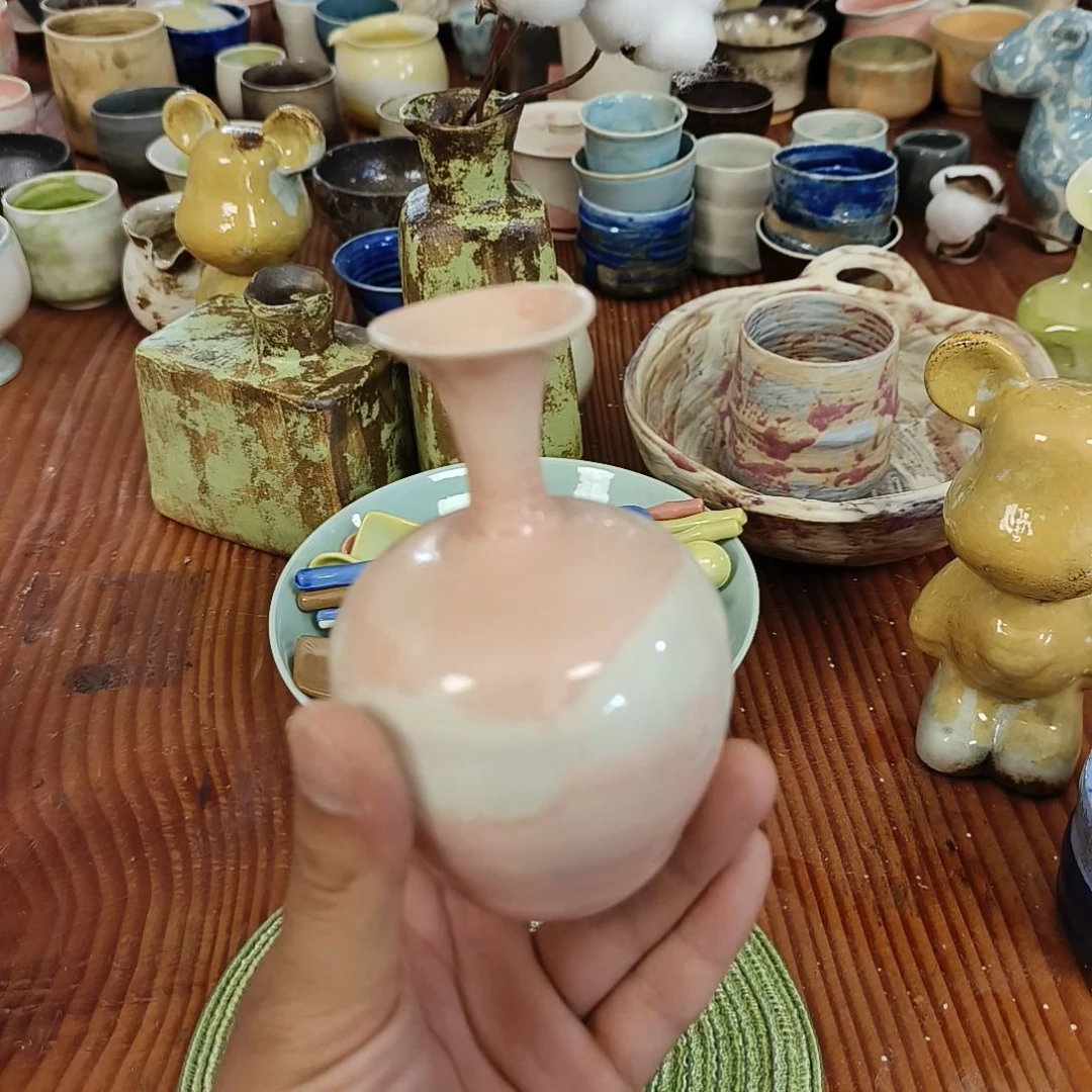 摆件景德镇高温窑变花器