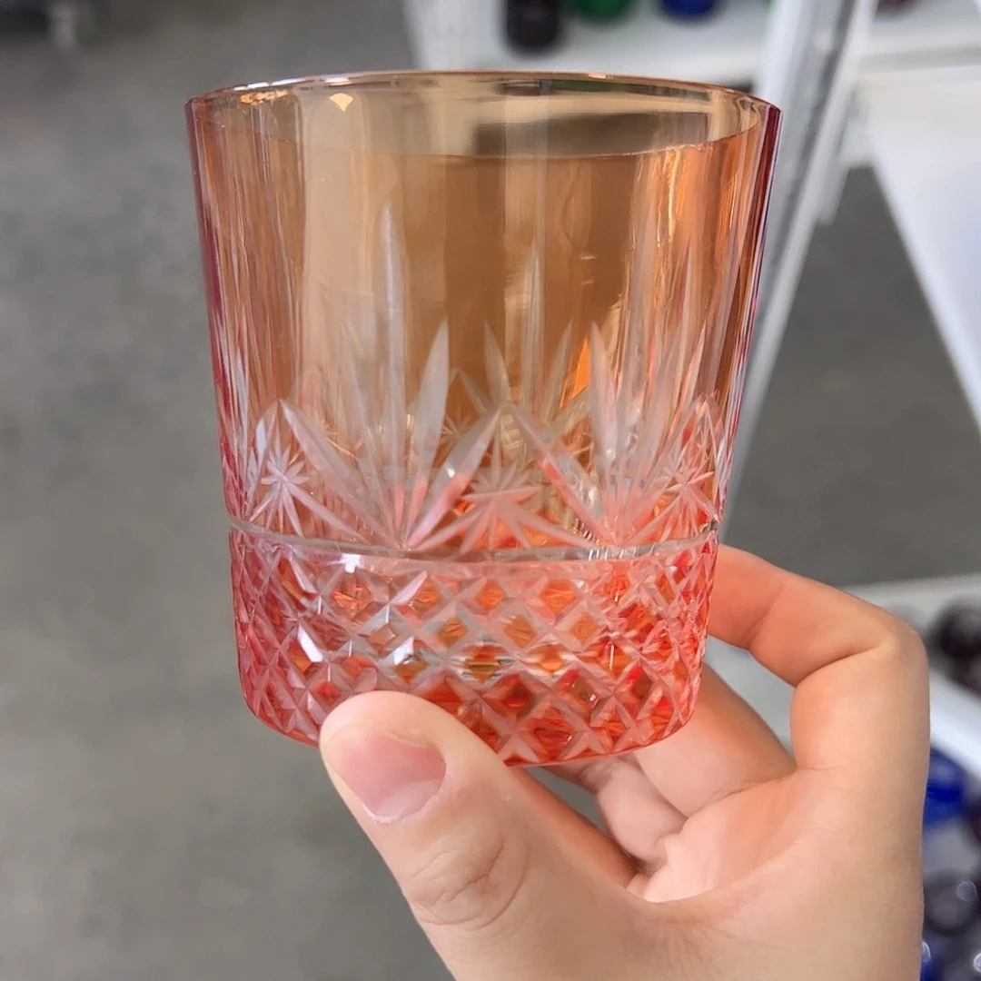 水晶玻璃高脚款微瑕一个
