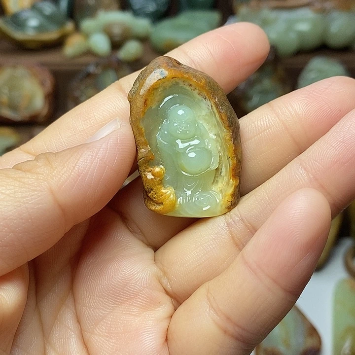 岫岩河磨玉（透闪石质玉）未镶嵌颈饰