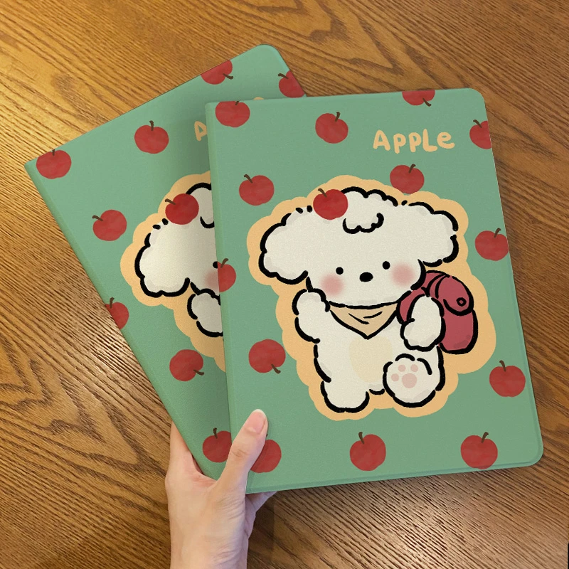 【书本式卷卷小狗】适用苹果air6平板ipad11代保护套华为全包小米