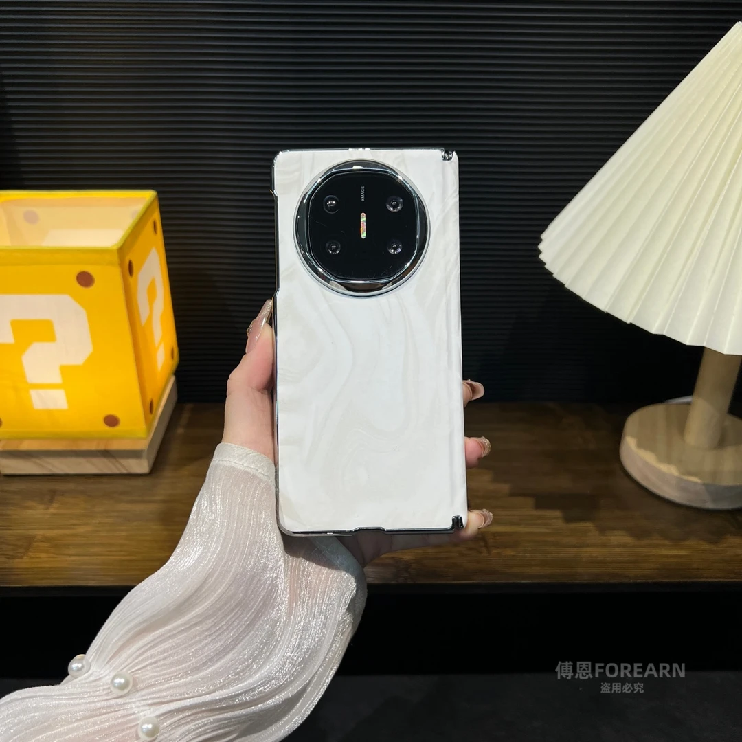 适用于华为matex6手机壳x6折叠屏保护套真皮中轴超薄后壳防摔男女