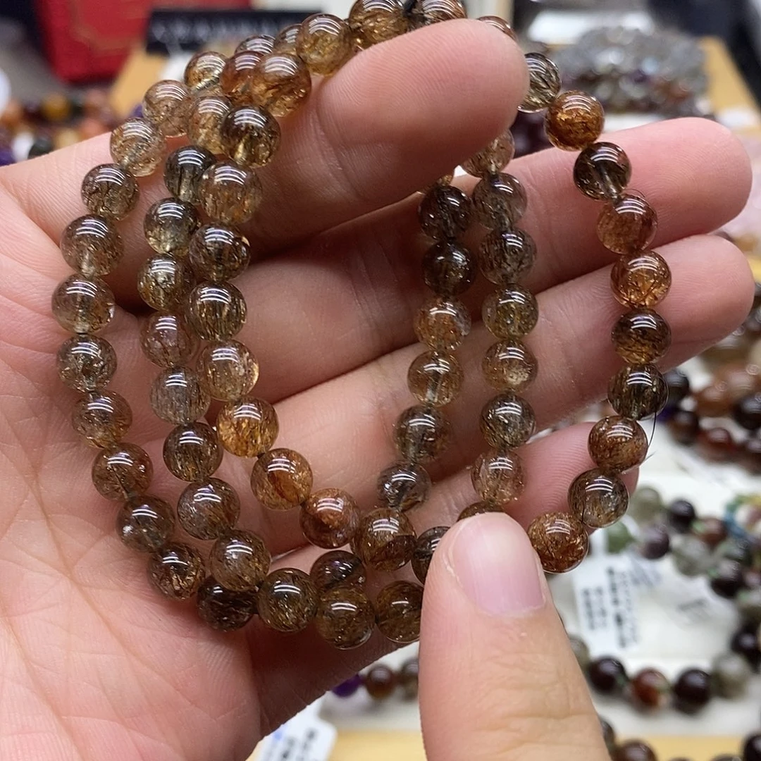 水晶手链未镶嵌多样性发货发一条