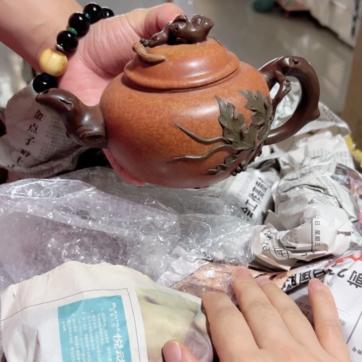 茶壶紫砂紫砂壶收藏起来了！