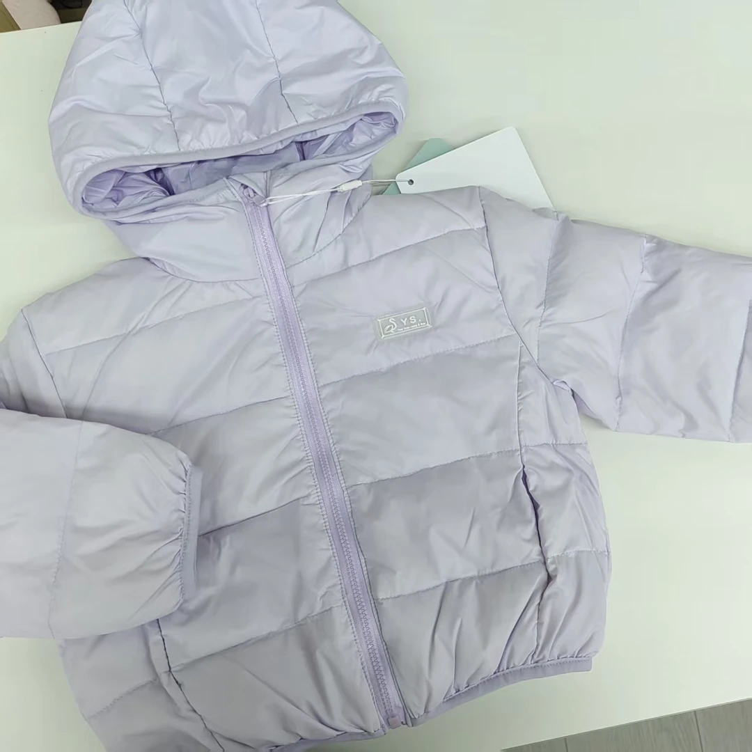 新款简约纯色儿童羽绒服87723