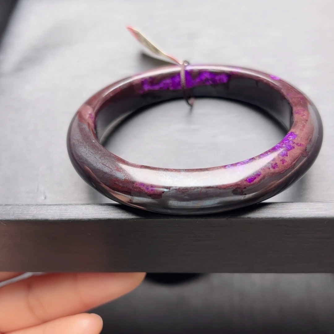 苏纪石（舒俱来）未镶嵌丝绒手镯58圈口