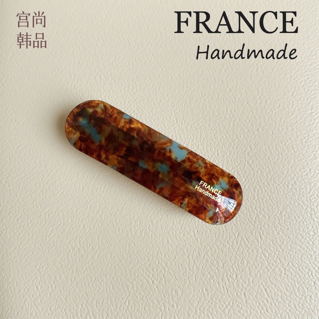 韩国FRANCE发夹复古发卡气质弹簧夹短发发饰半扎发卡子百搭头饰