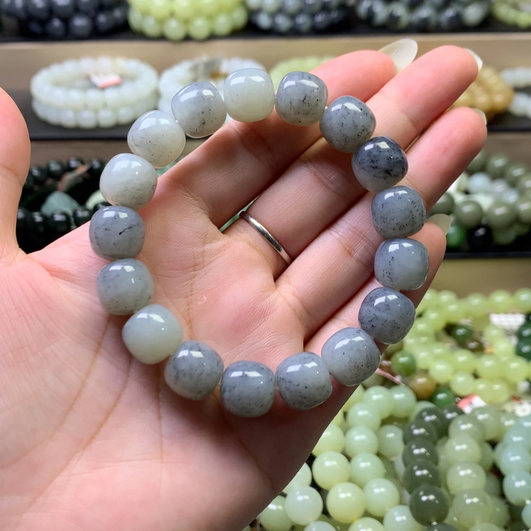 和田玉未镶嵌手链