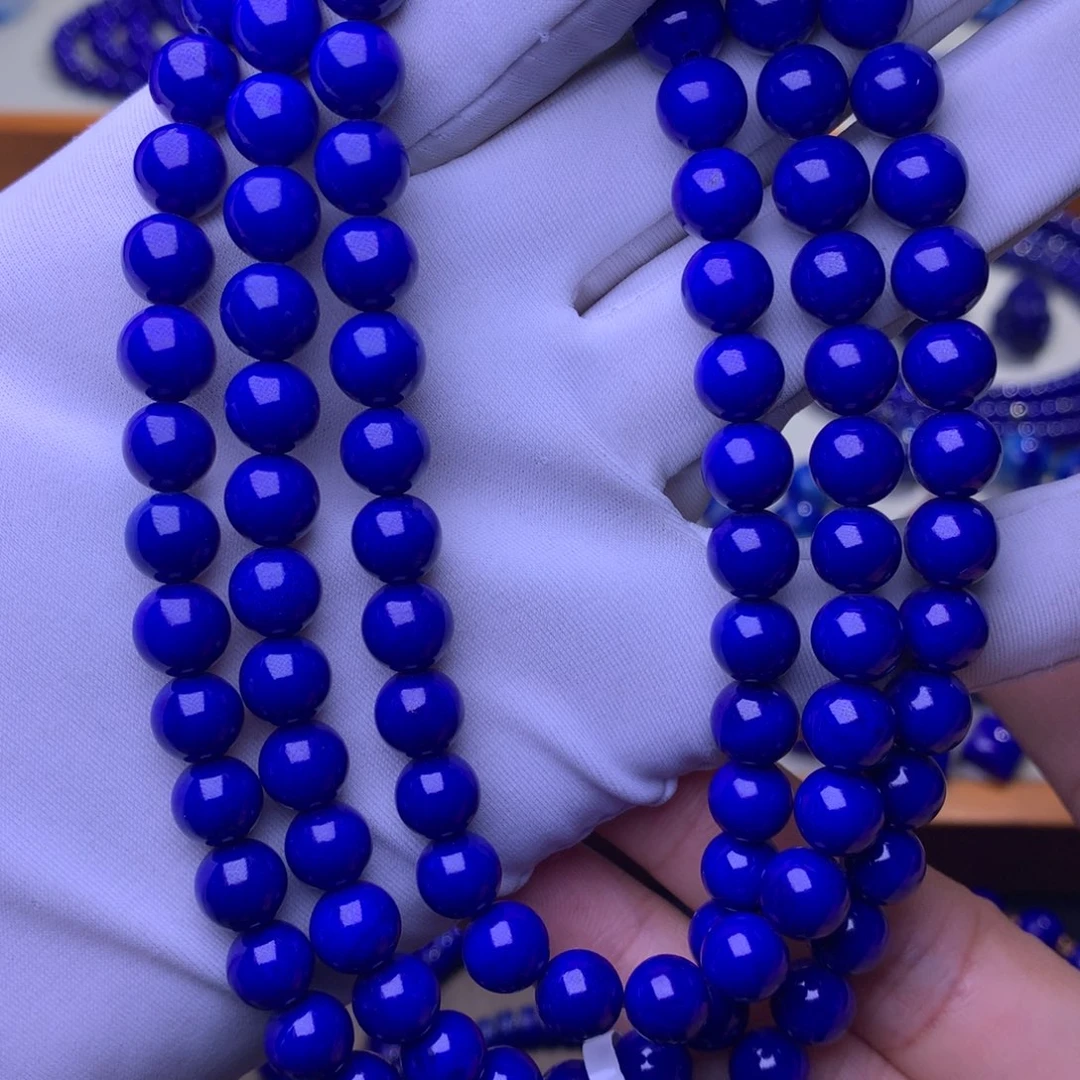 青金石未镶嵌手串7.8mm